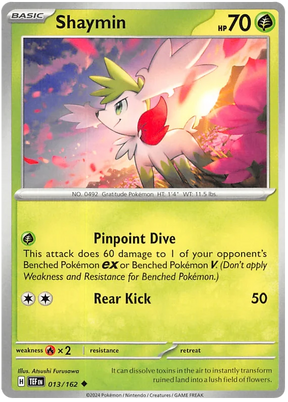 Shaymin Temporal Forces Pokemon Single 013/162