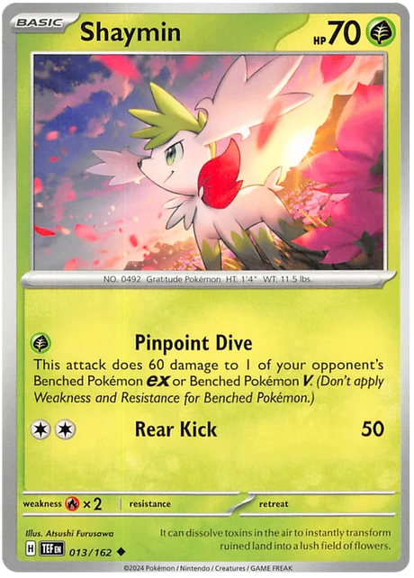 Shaymin Temporal Forces Pokemon Single 013/162