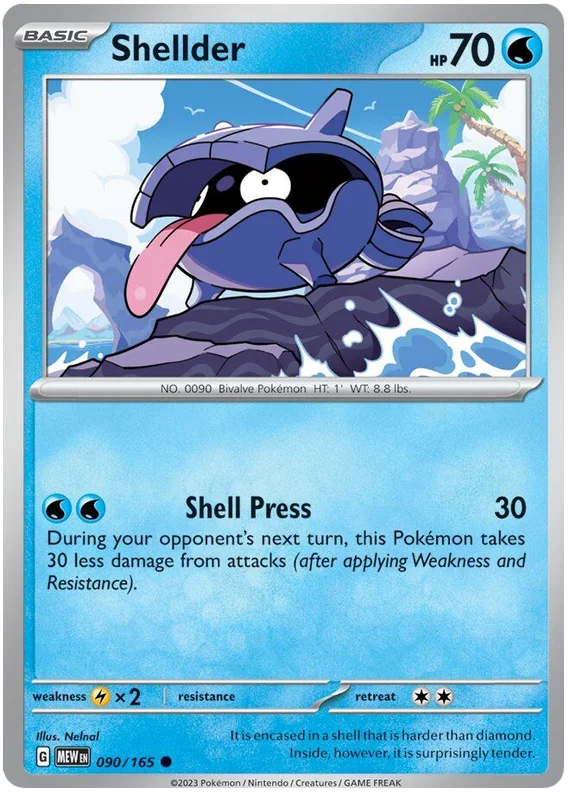 Shellder 151 Single Pokemon Card