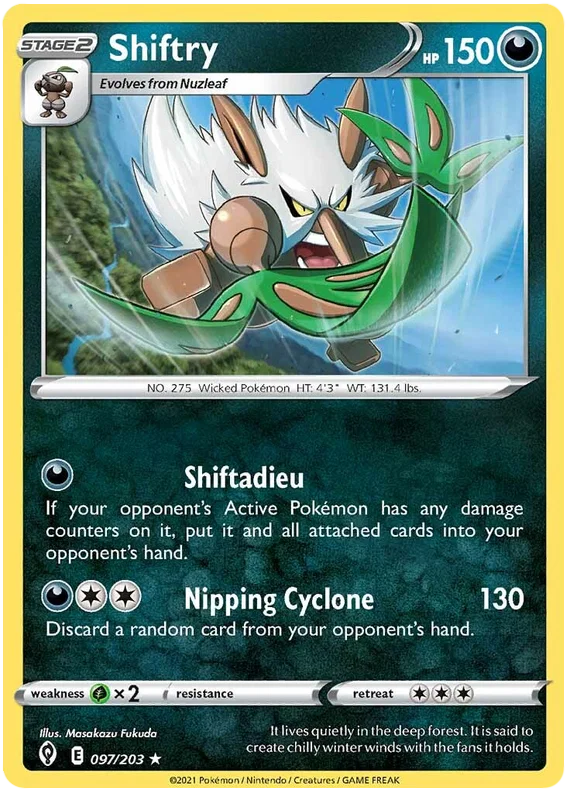 Shiftry 097/203 - Pokemon TCG Evolving Skies card