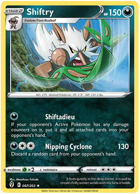 Shiftry 097/203 - Pokemon TCG Evolving Skies card