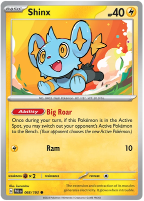Shinx 068 Paldea Evolved Single Pokemon Card