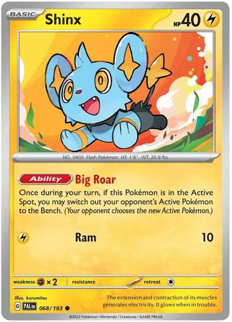 Shinx 068 Paldea Evolved Single Pokemon Card