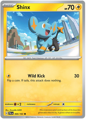 Shinx 069 Paldea Evolved Single Pokemon Card