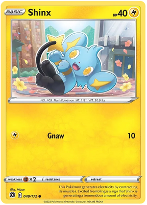 Shinx Brilliant Stars Pokemon Card Singles 049/172