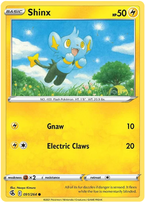 Shinx Fusion Strike Pokemon Card Singles 091/264