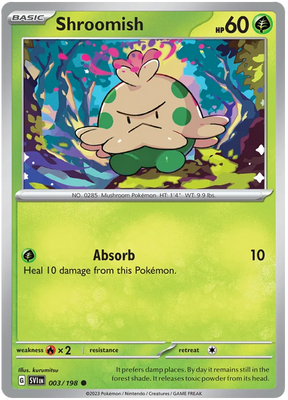 Shroomish Scarlet & Violet Base Set Pokemon Card Single