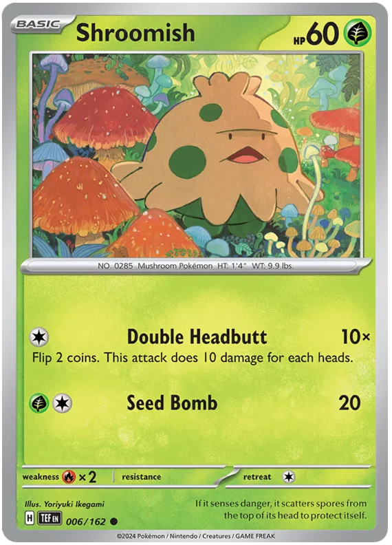 Shroomish Temporal Forces Pokemon Single 006/162