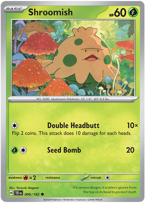 Shroomish Temporal Forces Pokemon Single 006/162