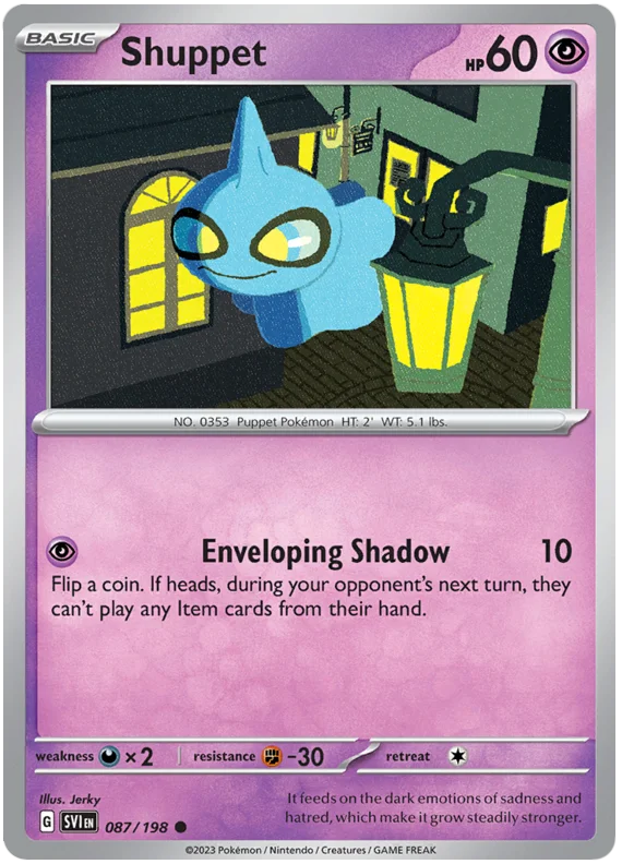 Shuppet Scarlet & Violet Base Set Pokemon Card Single