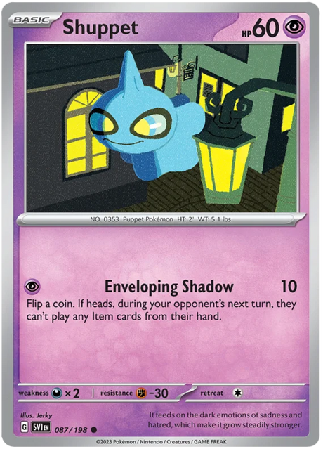 Shuppet Scarlet & Violet Base Set Pokemon Card Single