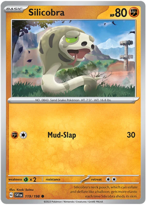 Silicobra Scarlet & Violet Base Set Pokemon Card Single