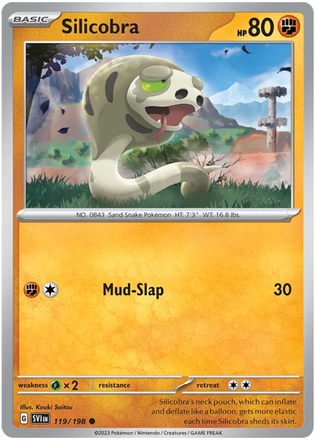 Silicobra Scarlet & Violet Base Set Pokemon Card Single