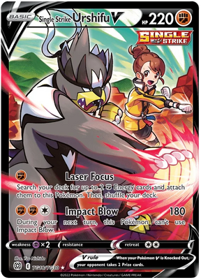 Single Strike Urshifu V Brilliant Stars Trainer Gallery Pokemon Card Singles TG18/TG30