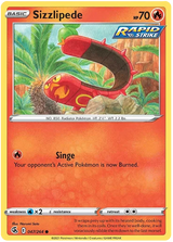 Sizzlipede Fusion Strike Pokemon Card Singles 047/264