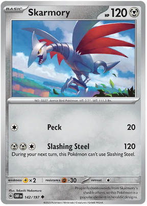 Skarmory Obsidian Flames Single Pokemon Card
