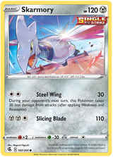 Skarmory Fusion Strike Pokemon Card Singles 182/264