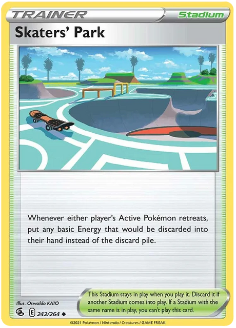 Skater's Park Fusion Strike Pokemon Card Singles 242/264
