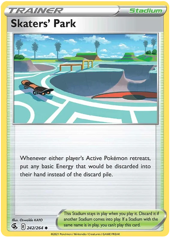 Skater's Park Fusion Strike Pokemon Card Singles 242/264