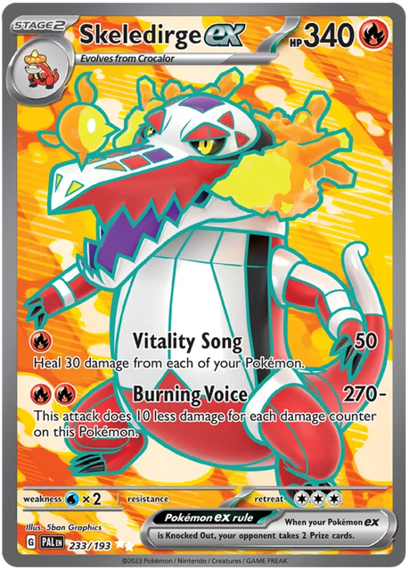 Skeledirge ex Full Art Paldea Evolved Single Pokemon Card