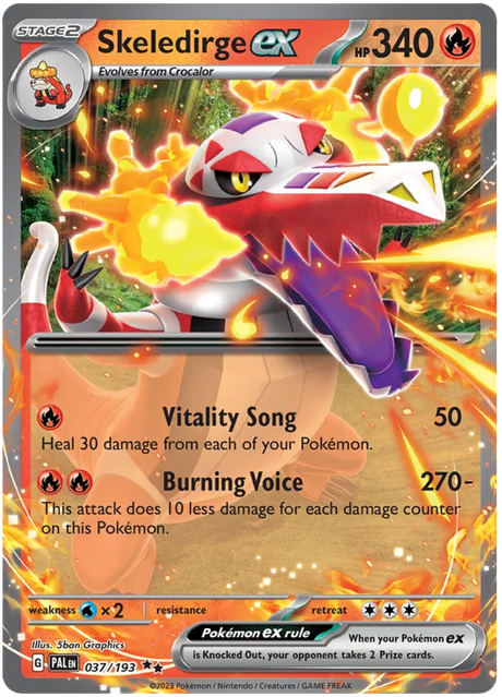 Skeledirge ex Paldea Evolved Single Pokemon Card