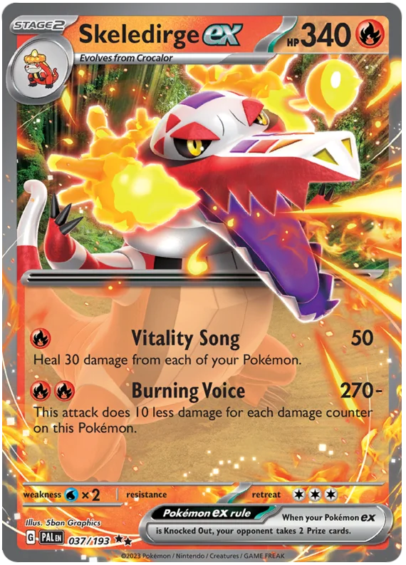 Skeledirge ex Paldea Evolved Single Pokemon Card