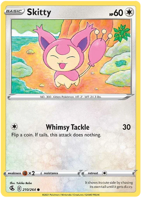 Skitty Fusion Strike Pokemon Card Singles 210/264