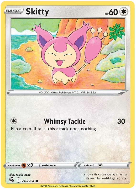 Skitty Fusion Strike Pokemon Card Singles 210/264