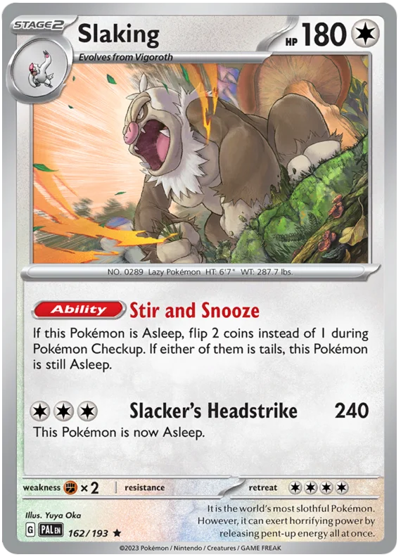 Slakiing Paldea Evolved Single Pokemon Card