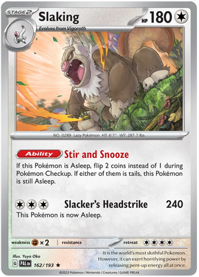 Slakiing Paldea Evolved Single Pokemon Card
