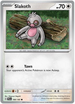 Slakoth Paldea Evolved Single Pokemon Card