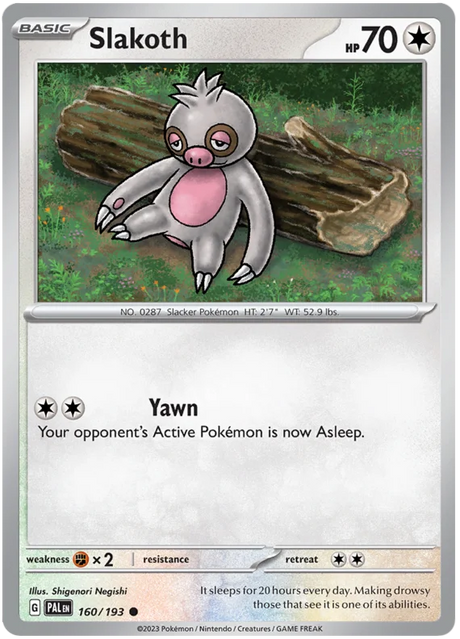 Slakoth Paldea Evolved Single Pokemon Card