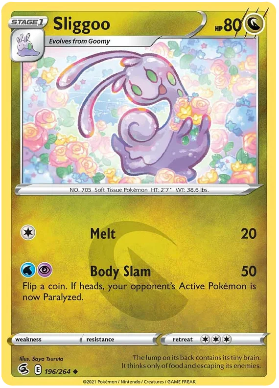 Sliggoo Fusion Strike Pokemon Card Singles 196/264