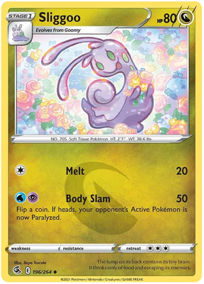 Sliggoo Fusion Strike Pokemon Card Singles 196/264