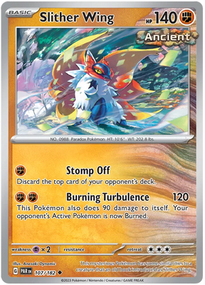 Slither Wing Paradox Rift Single Pokemon Card 107/182