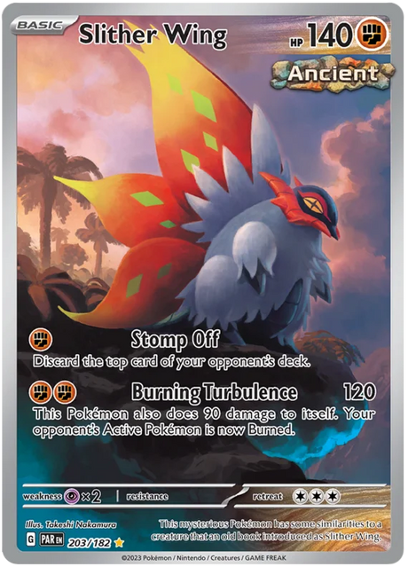 Slither Wing Illustration Rare Paradox Rift Single Pokemon Card 203/182