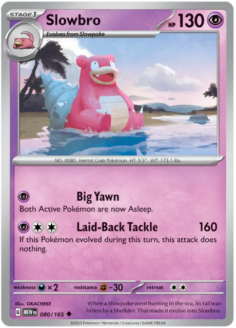 Slowbro 151 Single Pokemon Card