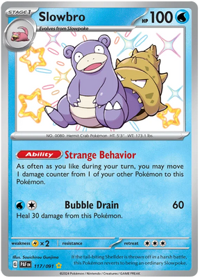 Slowbro Paldean Fates Pokemon Card Single 117/091