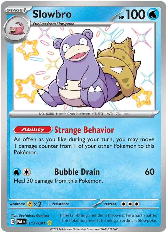 Slowbro Paldean Fates Pokemon Card Single 117/091