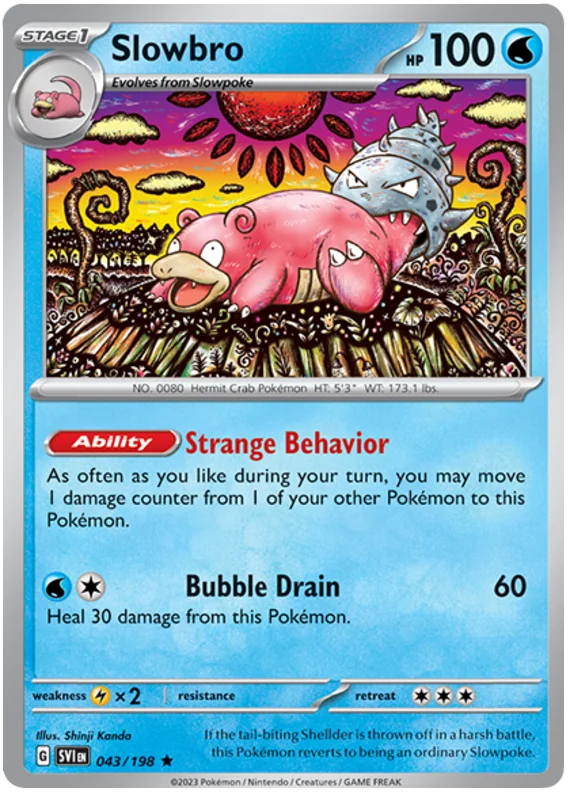 Slowbro Scarlet & Violet Base Set Pokemon Card Single