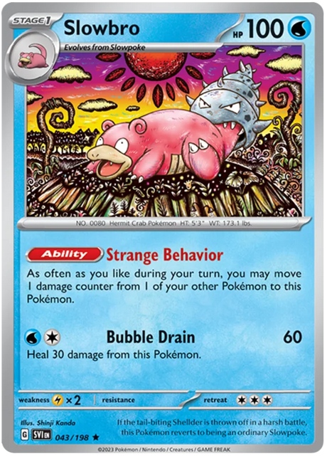Slowbro Scarlet & Violet Base Set Pokemon Card Single