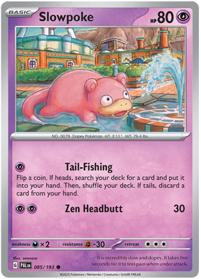 Slowpoke Paldea Evolved Single Pokemon Card