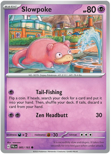 Slowpoke Paldea Evolved Single Pokemon Card