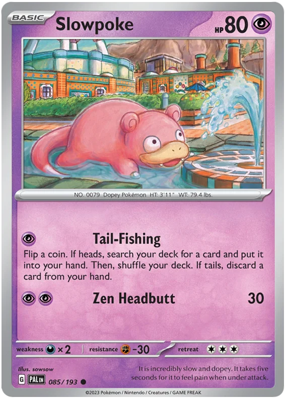 Slowpoke Paldea Evolved Single Pokemon Card