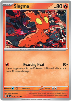 Slugma Temporal Forces Pokemon Single 028/162