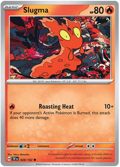 Slugma Temporal Forces Pokemon Single 028/162