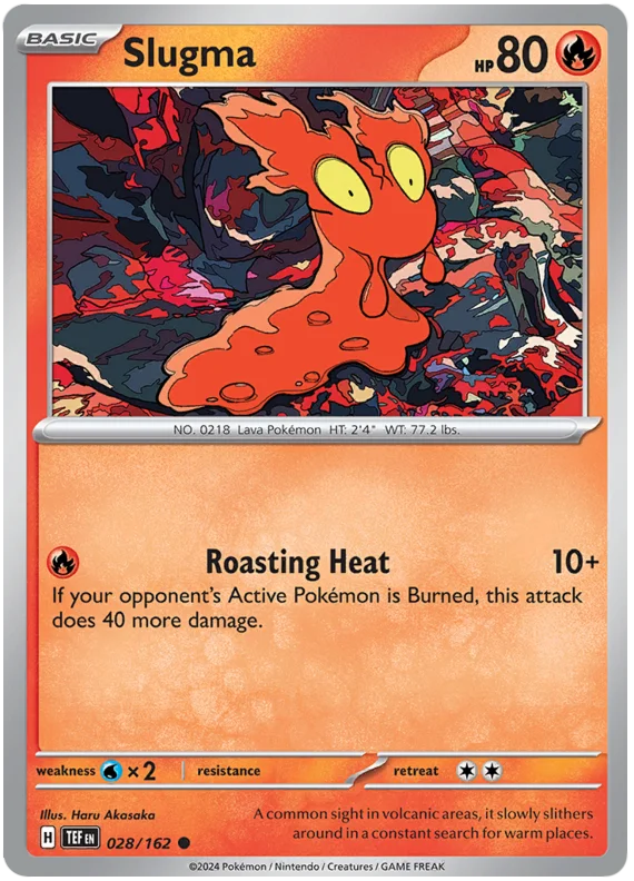Slugma Temporal Forces Pokemon Single 028/162