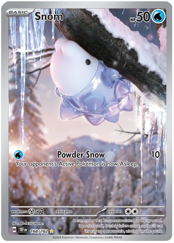 Snom Temporal Forces Pokemon Single 168/162