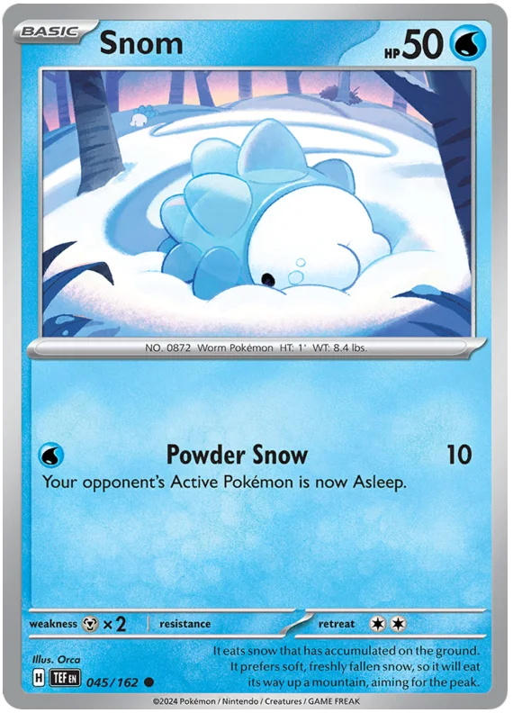 Snom Temporal Forces Pokemon Single 045/162