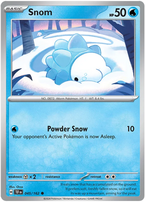 Snom Temporal Forces Pokemon Single 045/162